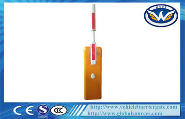 Orange Vehicle Access Control 0.6s Toll Barrier Gate with Round Arm