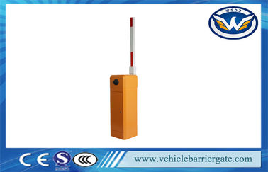 Orange Intelligent Automatic Road Boom Barrier Gate With Limit Switch