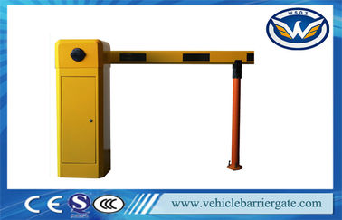 Yellow Car Park Barriers With 1 - 6 meters Straight Boom For Car Parking System