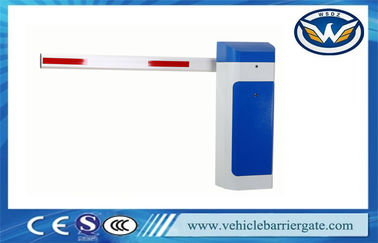 Automatic Close 1.5s Vehicle Barrier Gate Heavy Duty Motor With LED And Rubber Arm