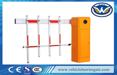 Remote Control Car Park Barriers With Fence Arm , 220V AC Motor Gate Barrier