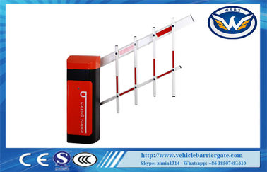 IP44 Degree Car Park Barriers 24V Brushless DC Motor Two Fence Boom Gate