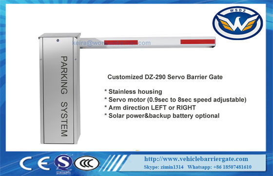 Stainless 200W Servo Motor Traffic Barrier Gate 10 Millions Lifetime With Anti Collision