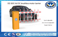 Heavy Duty Automatic Boom Barrier RS485 24VDC Brushless Motor With Two Fence Boom