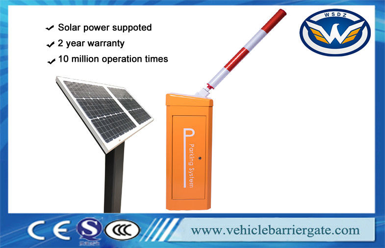 Solar Powered DC24V Security Barrier Gate For Toll Gate System With