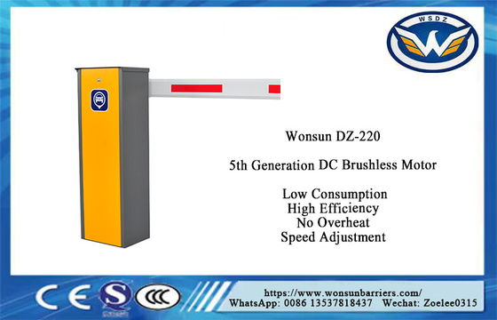 Intelligent Parking Barrier Gate Low Noise High Speed Entrance DC Brushless Motor