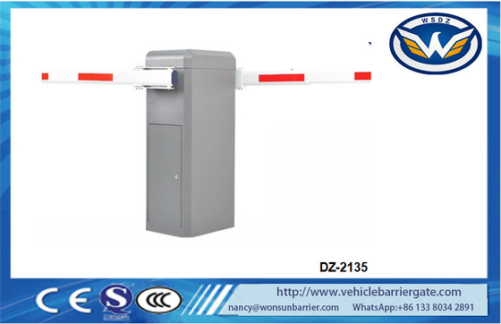 Heavy Duty Car Park Barrier Two Motor Two Booms 24VDC Motor Vehicle Barrier For Community