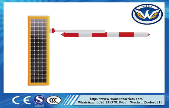 Embedded Solar Barrier Gate With 1st Generation Non Spring Motor