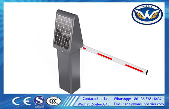 Embedded Solar Barrier Gate With 1st Generation Non Spring Motor