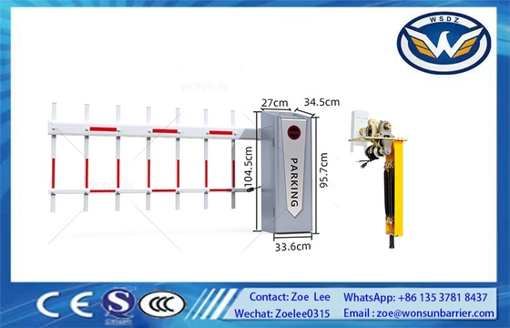 Servo Motor High Speed Automatic Boom Gate Barrier Road Barrier With Led Light