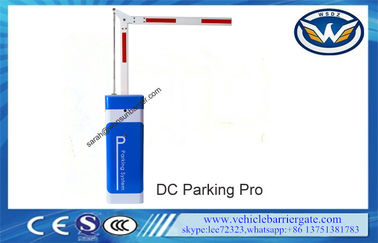 Blue And White Security Boom Parking Barrier Gate Folding Arm 90 Degree Design Rated Speed