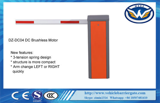 DC24V Car Park Safety Barriers 2 Spring For 6m Arm Direction Change Easy
