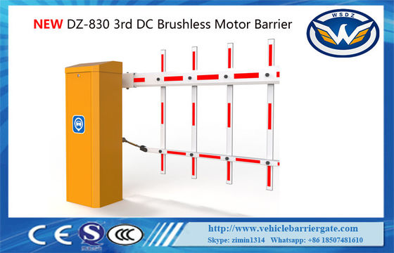 Cold Rolled Sheet Steel Parking Barrier Gate 1.5sec-6sec Speed Adjustable Two Fence Arm