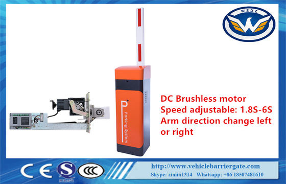 140W DC24V 6m Telescopic Arm Car Park Barriers With Solar Power Factory