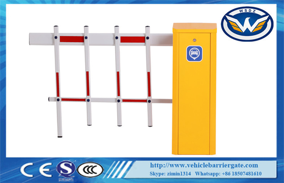Speed Adjustable Car Park Barriers Auto Reverse DC Brushless Motor With Traffic Light