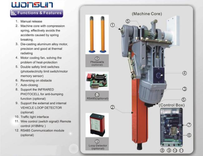 Car Gate Module Machinery Car Parking Barrier Gate / Vehicle Access Gates For Highway ...