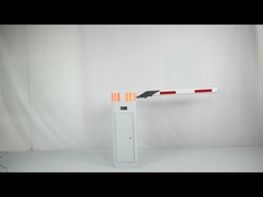 LED White Barrier Gate For Commercail Parking System With 1.5 Sec