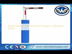 Remote Fan Motor Traffic Gate Arms For Parking  Lot , Traffic Barrier Systems