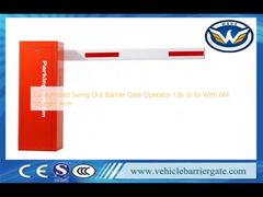 Customized Swing Out Barrier Gate Operator 1.8s 3s 6s With 6M Straight Arm